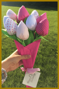 rękodzieło tulipany