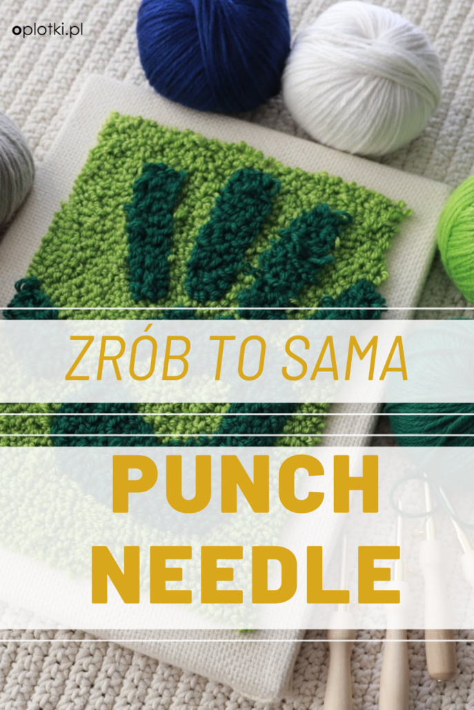 zrób to sama punch needle proste projekty